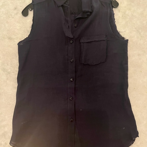 Stark X Navy Blue sleeves blouse - Picture 2 of 2